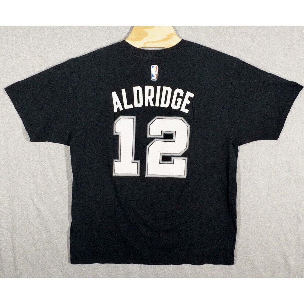 Adidas Go To T-shirt San Antonio‎ Spurs Aldridge #12 Mens XL - Picture 2 of 7